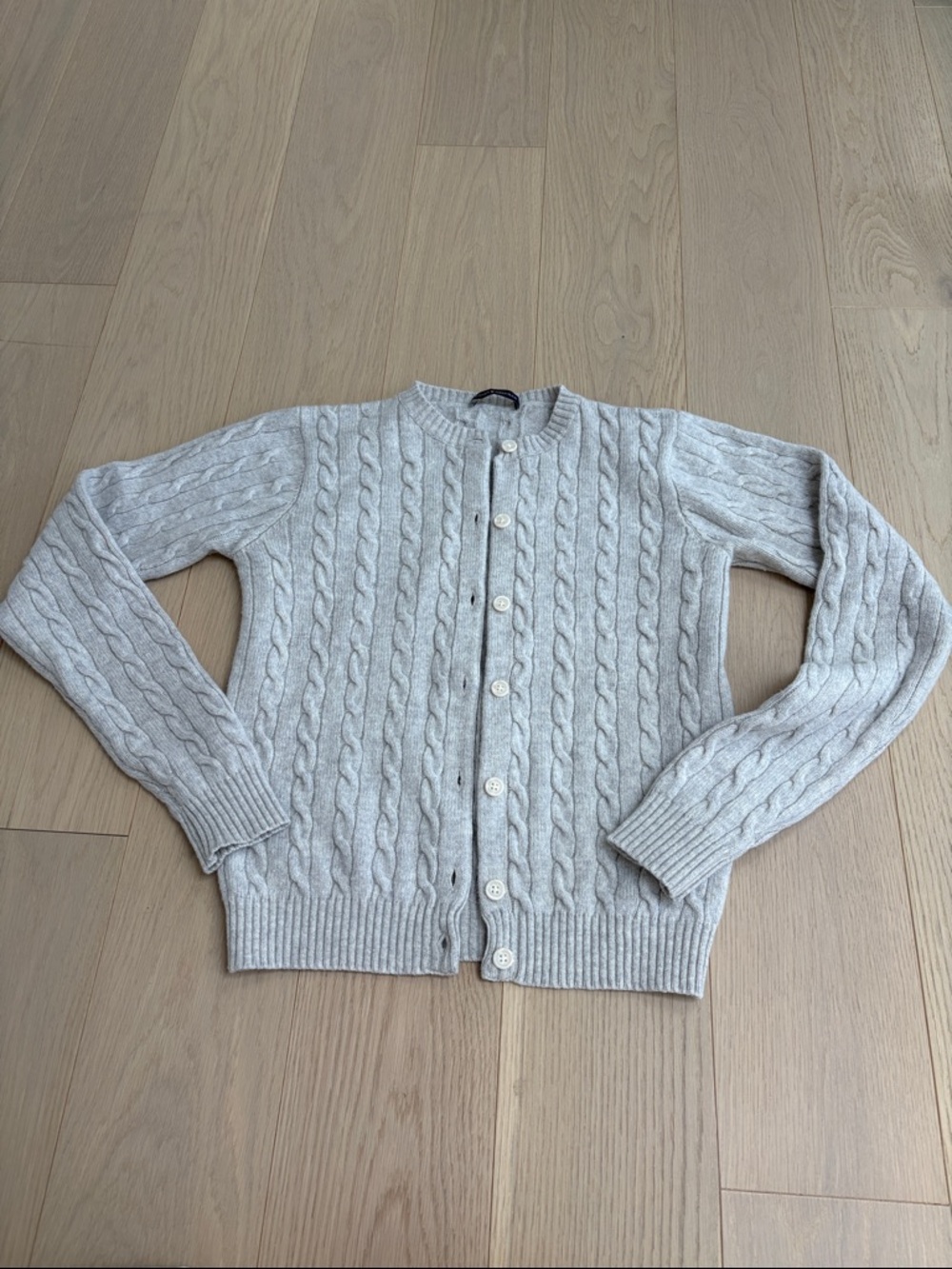 Brandy Melville Olsen Wool Cable Knit Cardigan